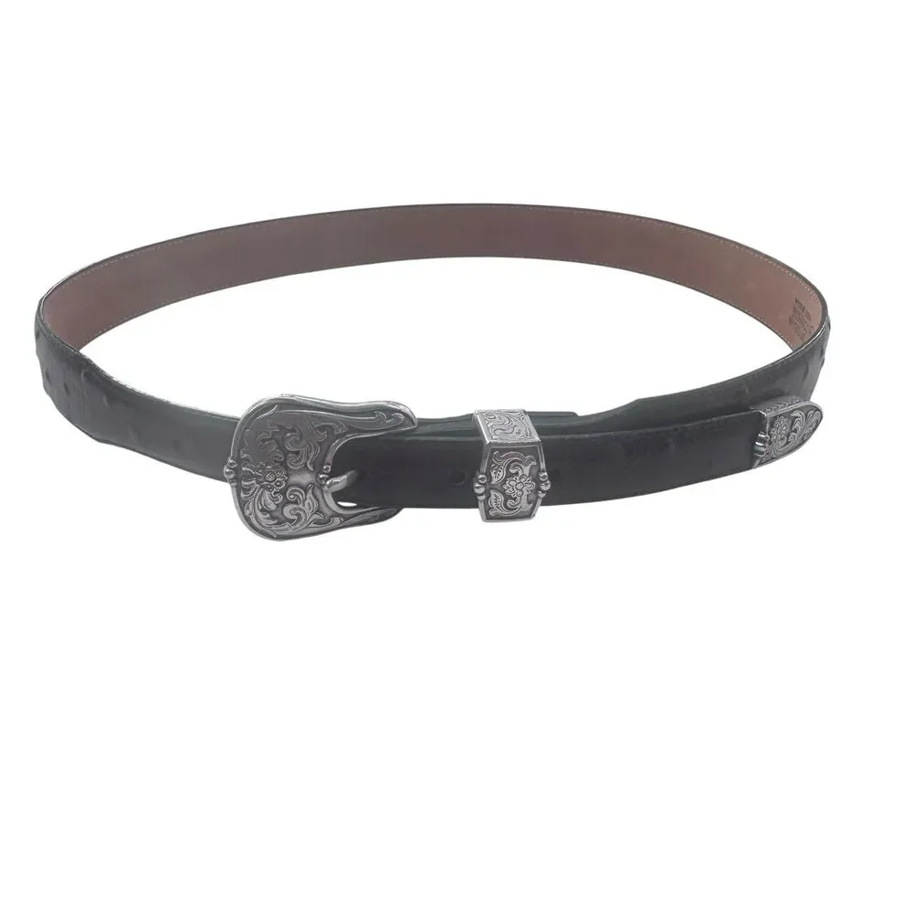 Justin Top Grain Cow Hide Brown Women's Belt, Size 32 Fast Shipping